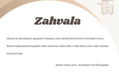 Zahvala